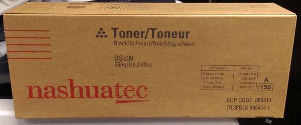 Nashuatec Toner DSc38 Black DT38BLK 885414 ~ 20.000 Seiten